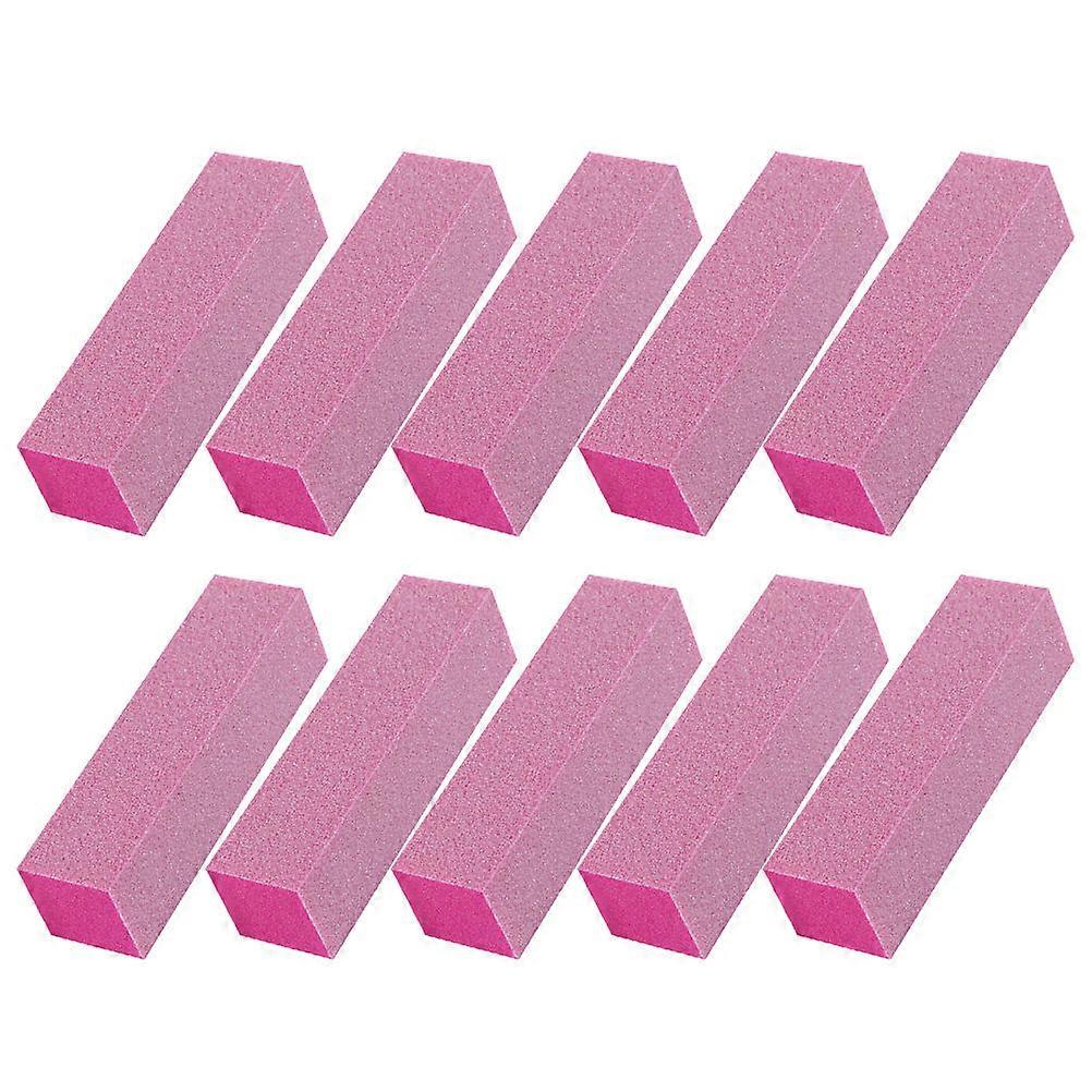 Bulk Manicure Tools Smooth Nail Surface Pink 10Pcs Portable