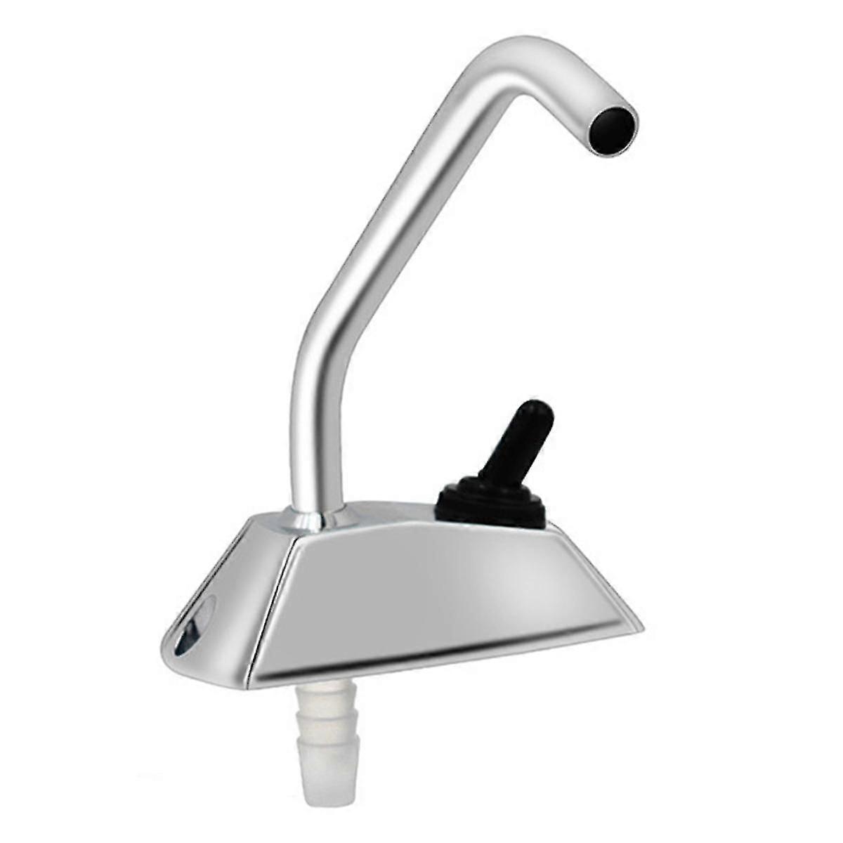 Water faucet for RV with 360 rotation and single hole spout