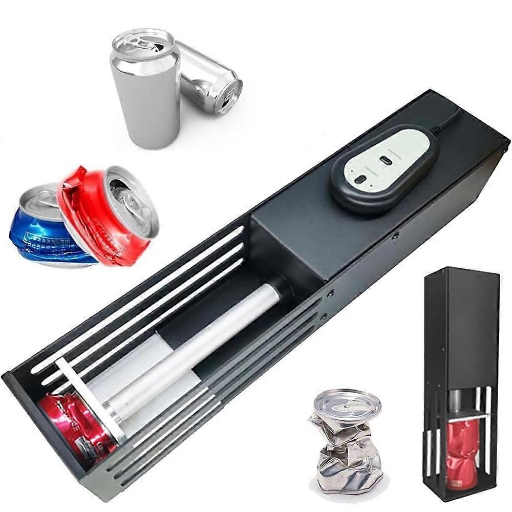 Electric Can Crusher Aluminum Cans Plastic Bottles Recycling Compactor