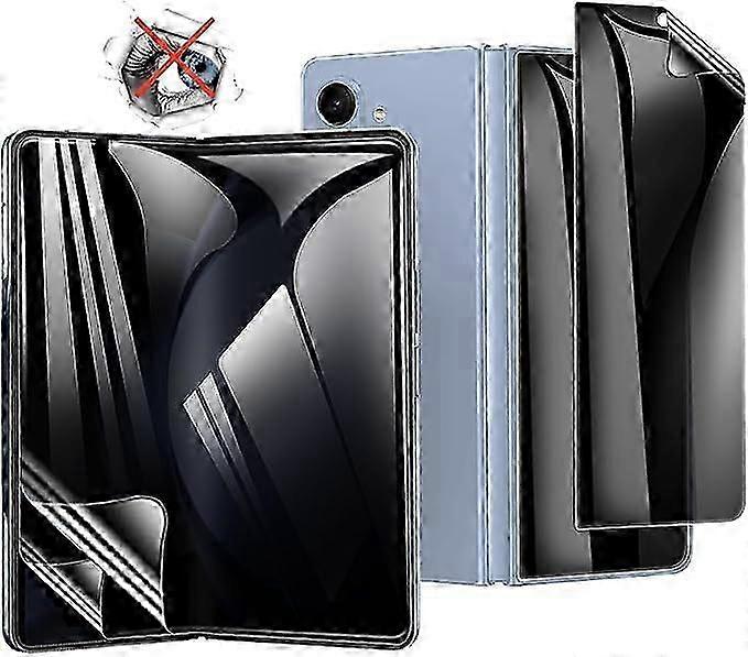 for Samsung Galaxy Z Fold 5 Privacy Screen Protector, Inside Anti-Spy Film Screen Protector + Flexible Anti-peep Front Screen Protector
