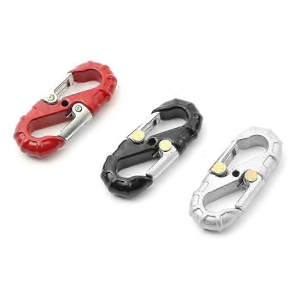 RCカー用3PCSメタルウインチS型フック - アキシャルモデルと互換性のある装飾アクセサリー