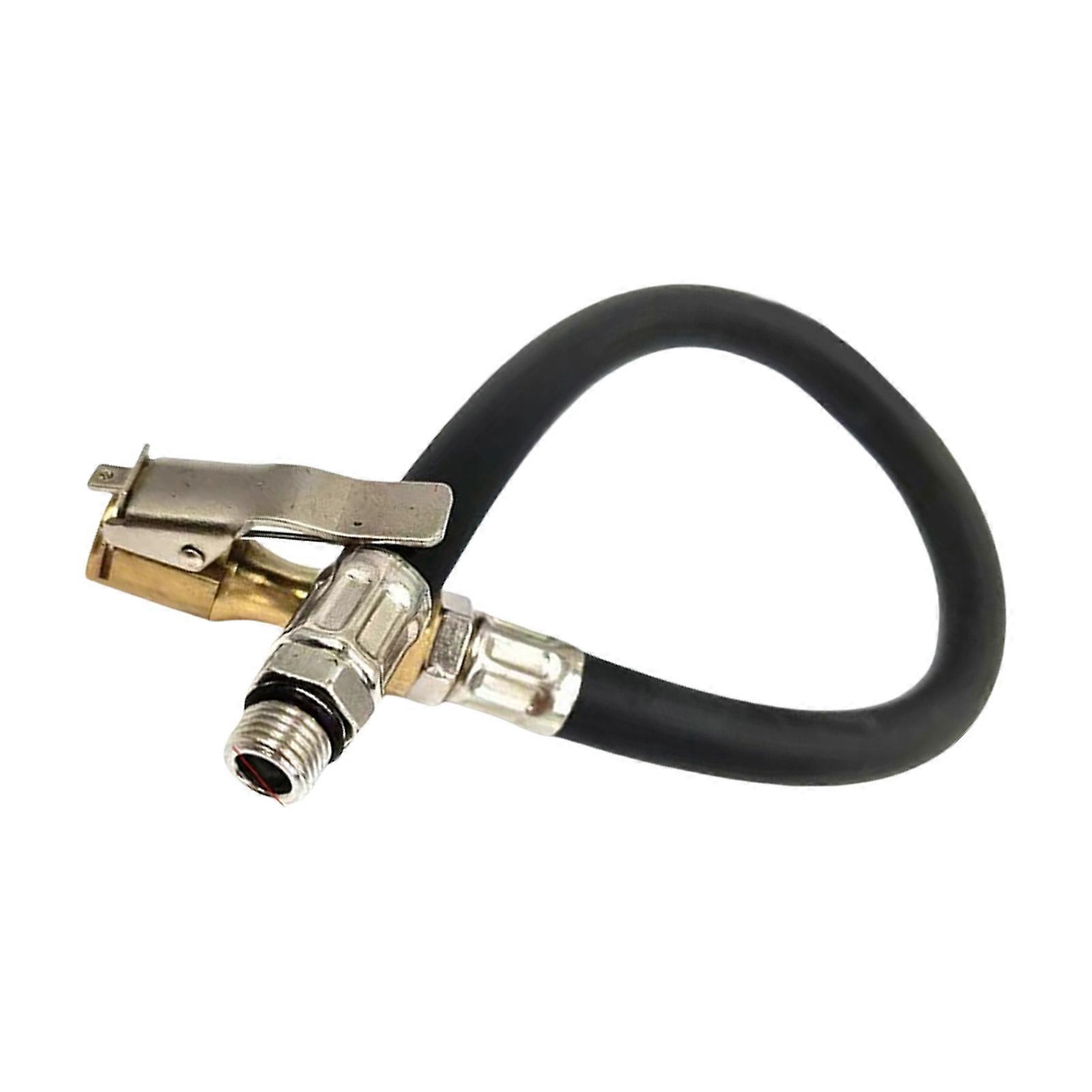 Tire Inflator Extension Hose Adapter with Quick Release, Clip On Locking Air Chuck Tire Inflation Extension Tube Multicolor