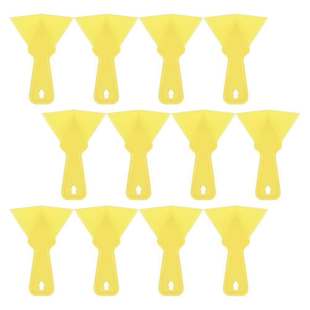 Drywall Corner Tool 12pcs Plastic Yellow for Home Use Thick Inside Corner Lightweight