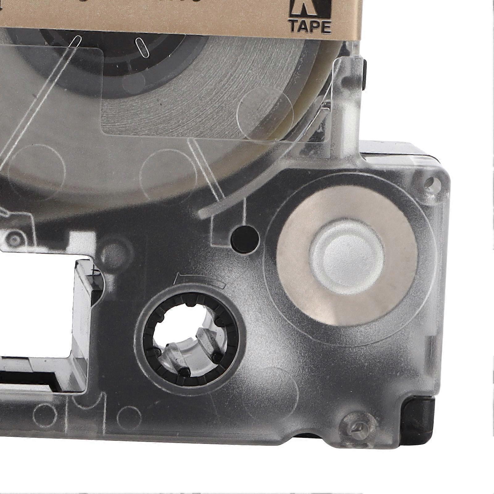 Label Tape PET Replacement Memo Paper for Epson Label Printer for KINGJIM Label MachineBlack On Gold