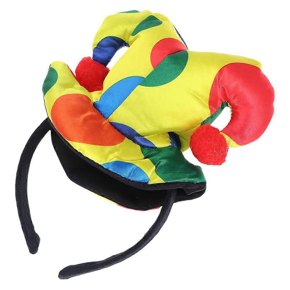 Halloween Clown Headband – Lightweight Soft Breathable Hair Hoop for Cosplay Party Festival Costume Makeup Accessory – Comfortable Retention