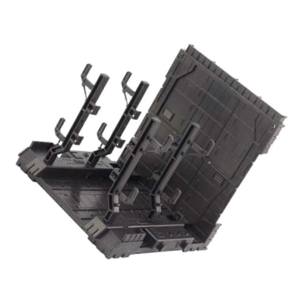 Toy Storage Garage for Action Figures, Clear Display Base, Model VT-116-3, Durable and Space-Saving Design