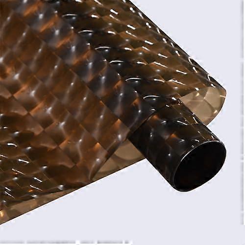 Gifts, Flowers, Gift Box Wrapping Paper, Ice Cube 3D Illusion Cat Eye Wrapping Paper, Waterproof Flower Wrapping Paper (Brown)