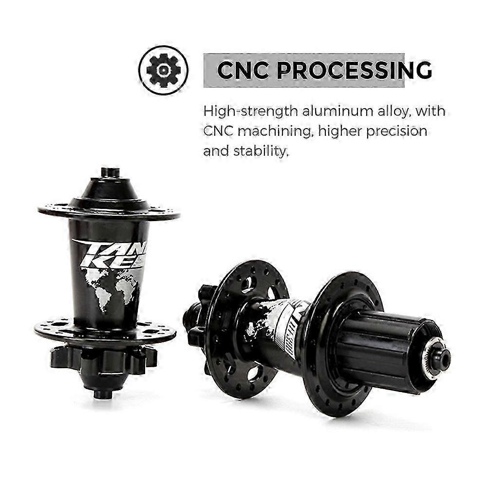 Mountain Bike Front & Rear Hub Set with Quick Release - 32/36 Hole Bicycle Hubs Featuring 6 Bearings for MTB Performance