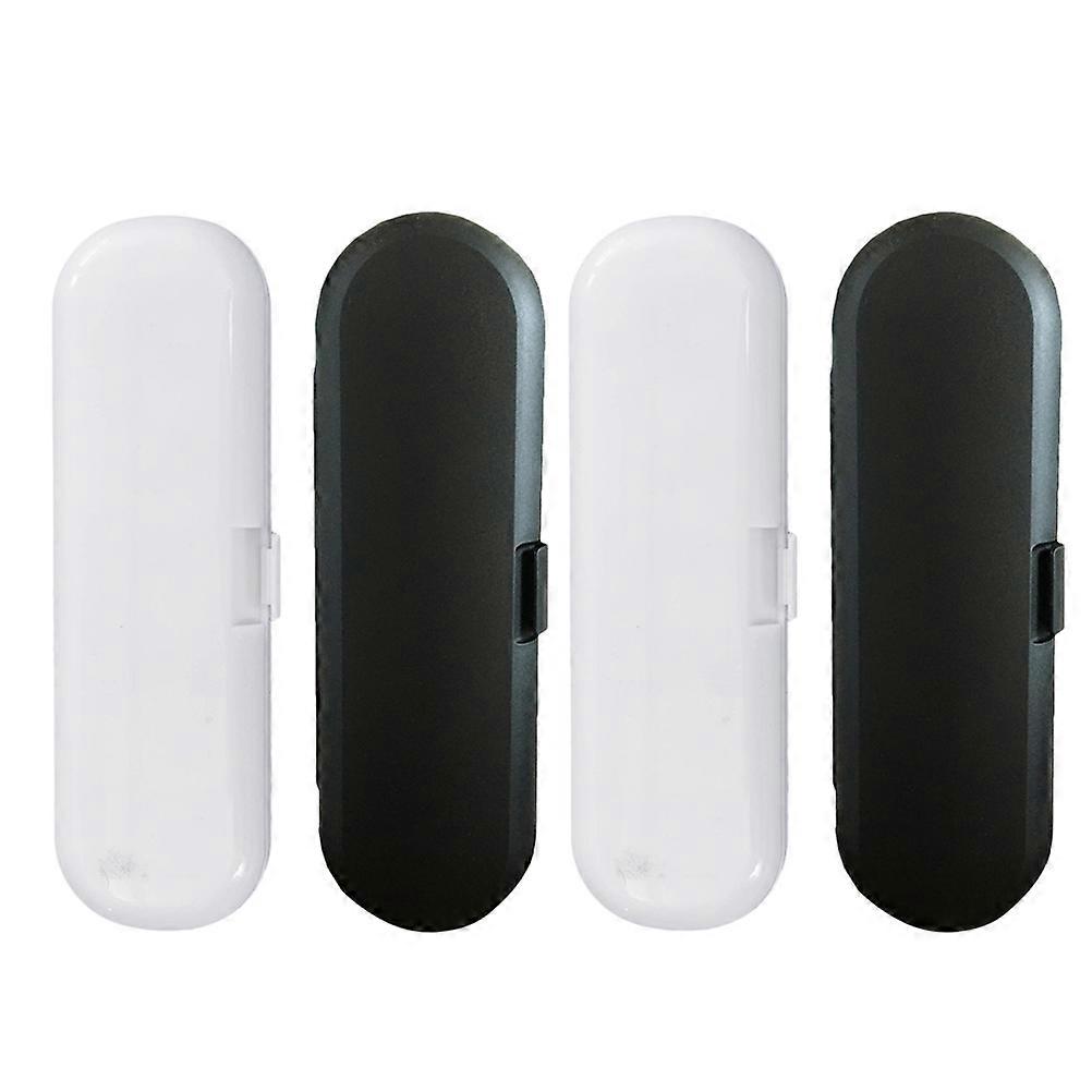 4PCS Toothbrush Storage Case for Travel – Stylish Drainage Design to Keep Electric Toothbrushes Clean and Dry at Home or On the Go