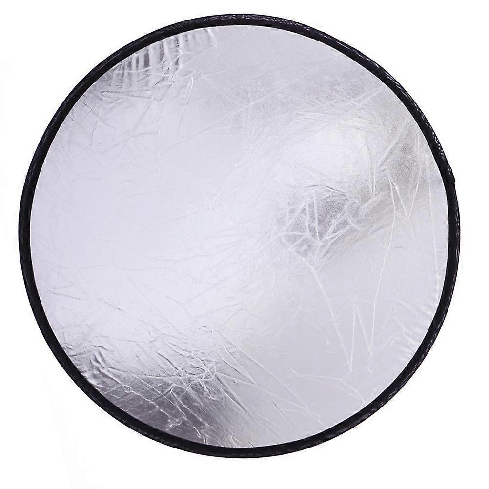 Light Reflector For Photo Studio Still Life Photography Reflect -able Design Round Shape Silver Color 1Pack