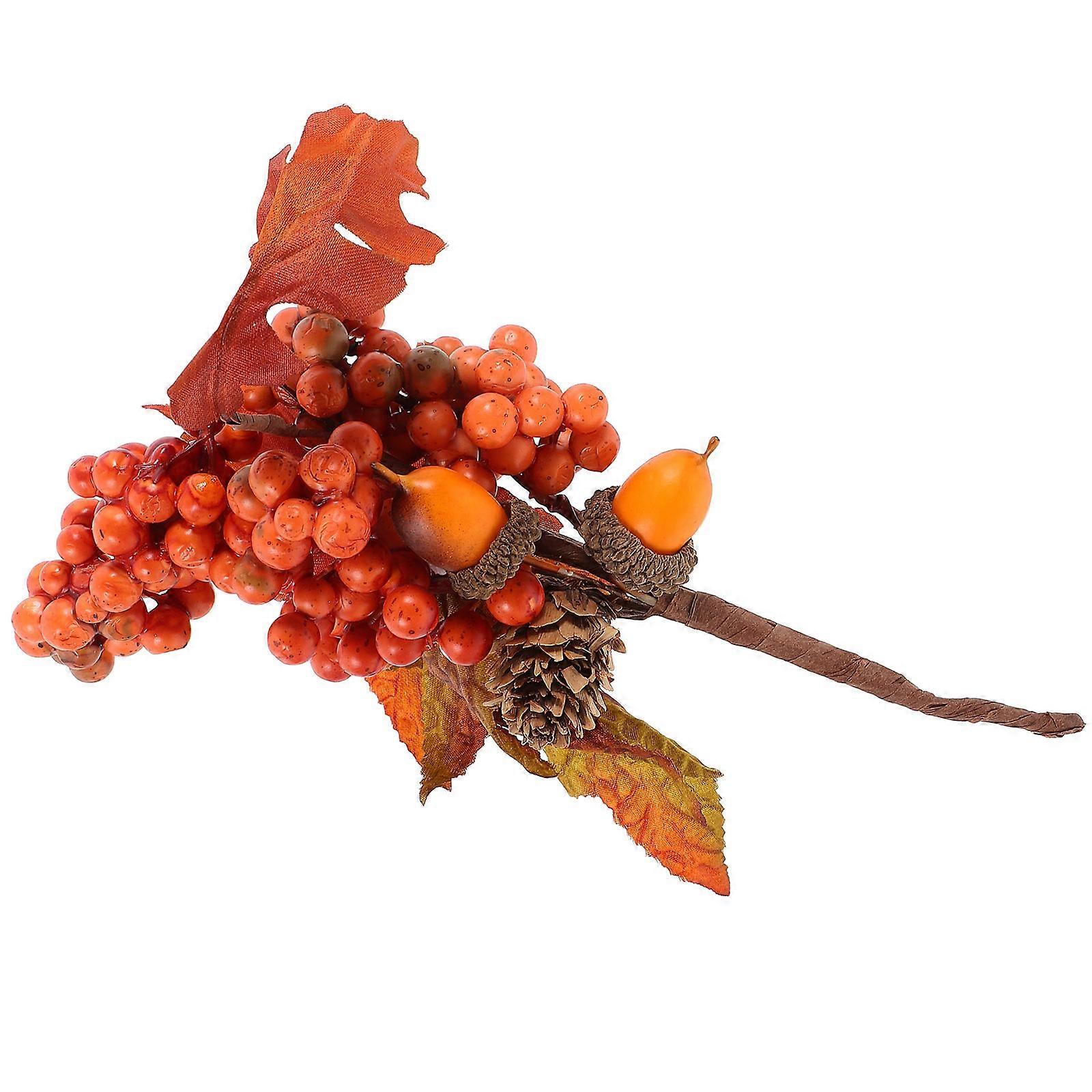 Artificial Berries for Decoration Made of Foam Orange Color Great for Flower Baskets 2.5 Inches