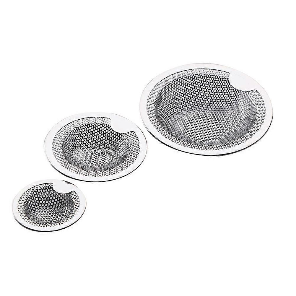 Sink Filter Stainless Steel Drainage Protection Kitchen Maintenance 3Pcs for Homeowners