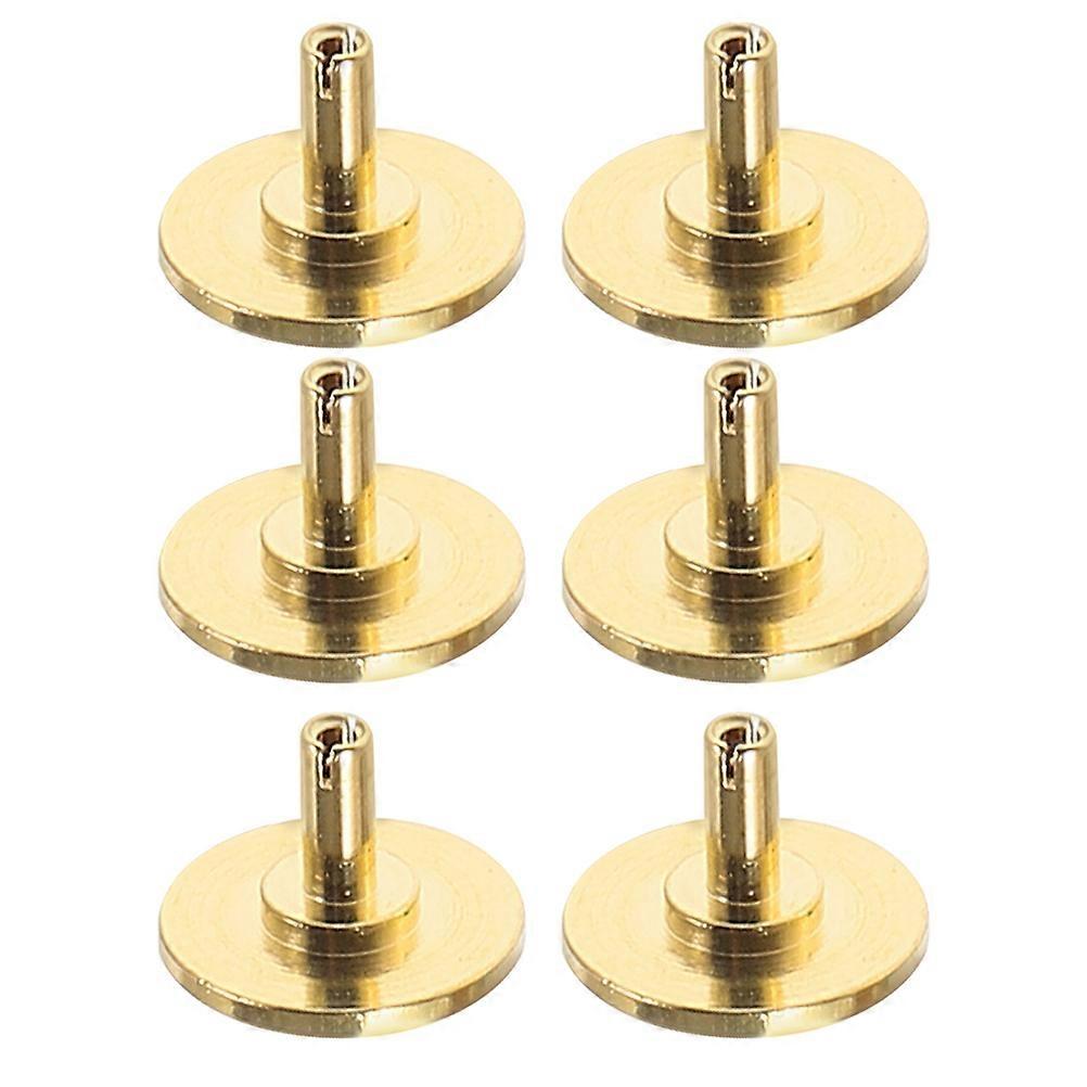 6pcs Copper Clock Hand Caps for Quartz Wall Clocks – Durable Replacement Upgrades with Modern Aesthetic Design