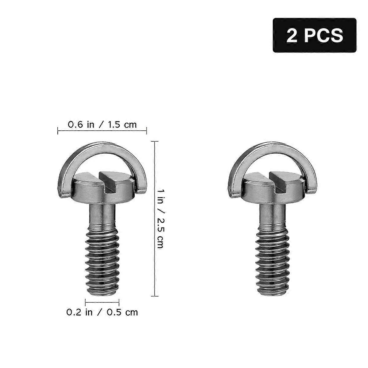 Camera Tripod Screws D Ring Mounting Screw Adapter For Photography Use 2Pack