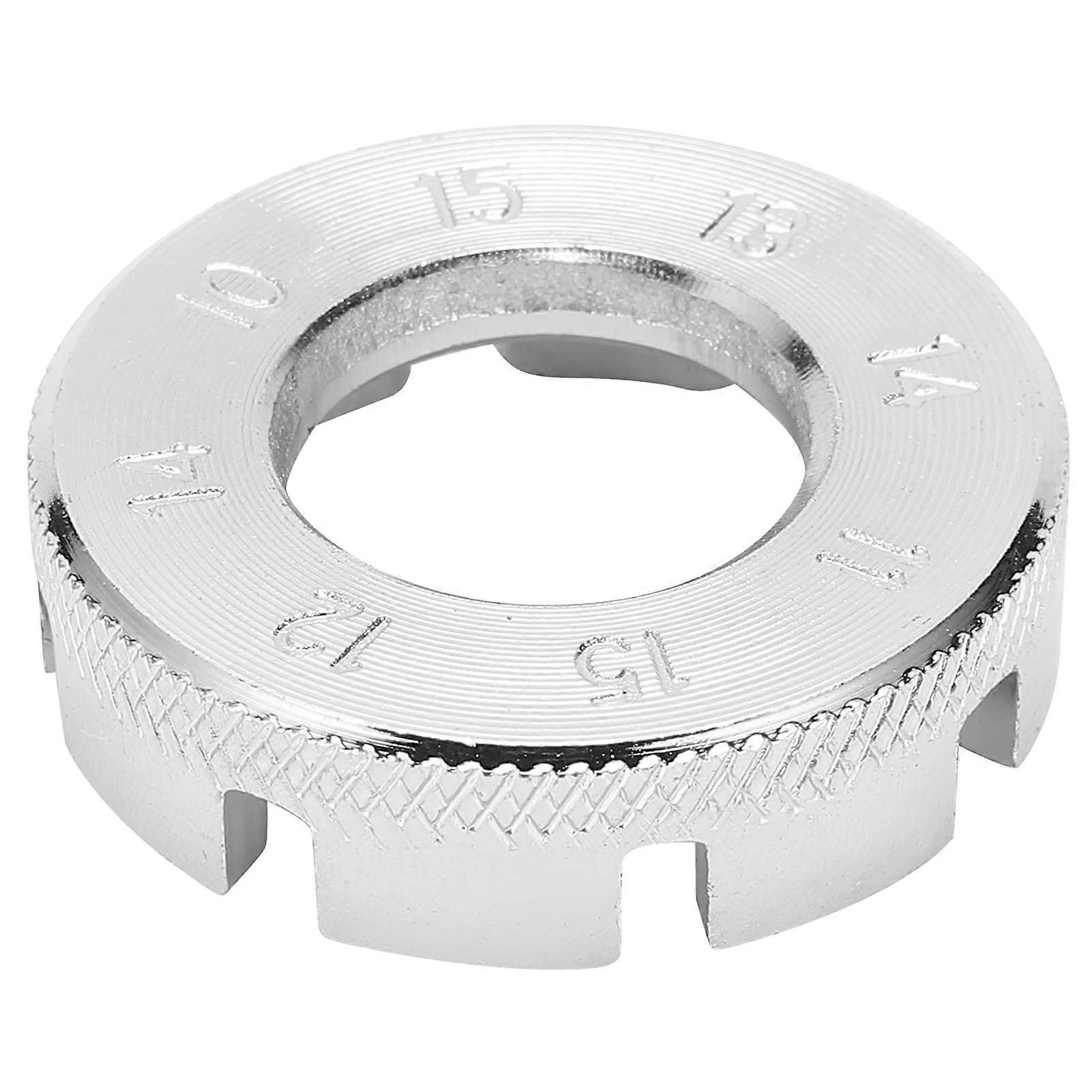 Bicycle Spoke Wrench 8-Way Tool, Pedal Key, Spoke Nipple Wrench, Silver Rims Centring Repair Tool for Bike Maintenance