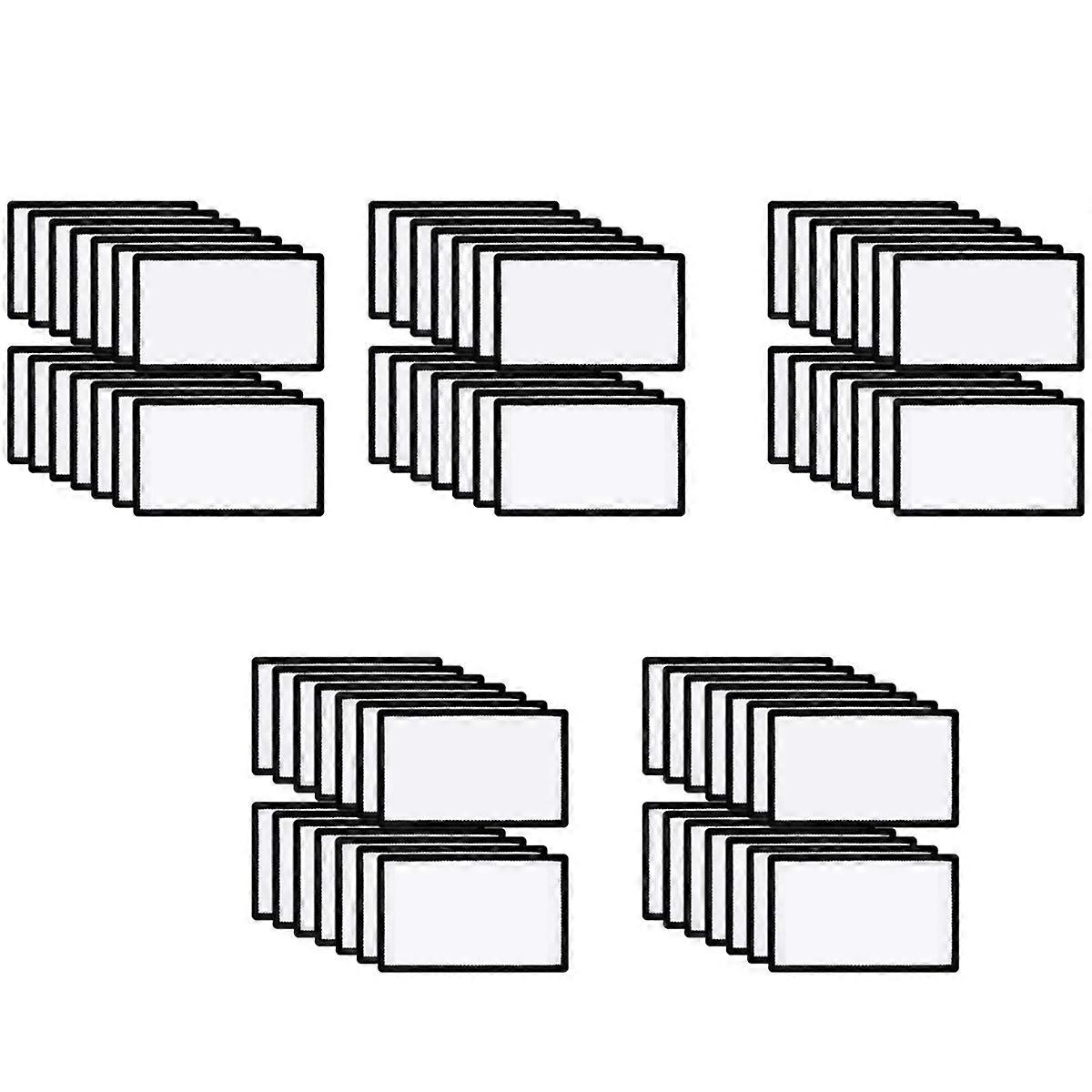 70 Pcs Sublimation Patches Blank Fabric Ironing Rectangular Blank Patches Fabric Repair Patches for