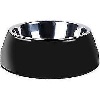 Universal Black Stainless Steel Pet Bowls for Dogs & Cats - Non-Slip Food & Water Dishes in Durable Design