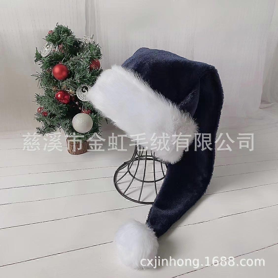 75cm black plush hat independent station cross-border new product Christmas adult hat multi-color