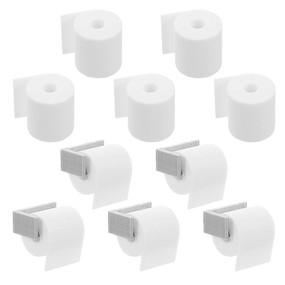 Miniature Paper Towel Rack for Dollhouse Bathrooms – Realistic Accessory for Collectors & Creative Play Scenes