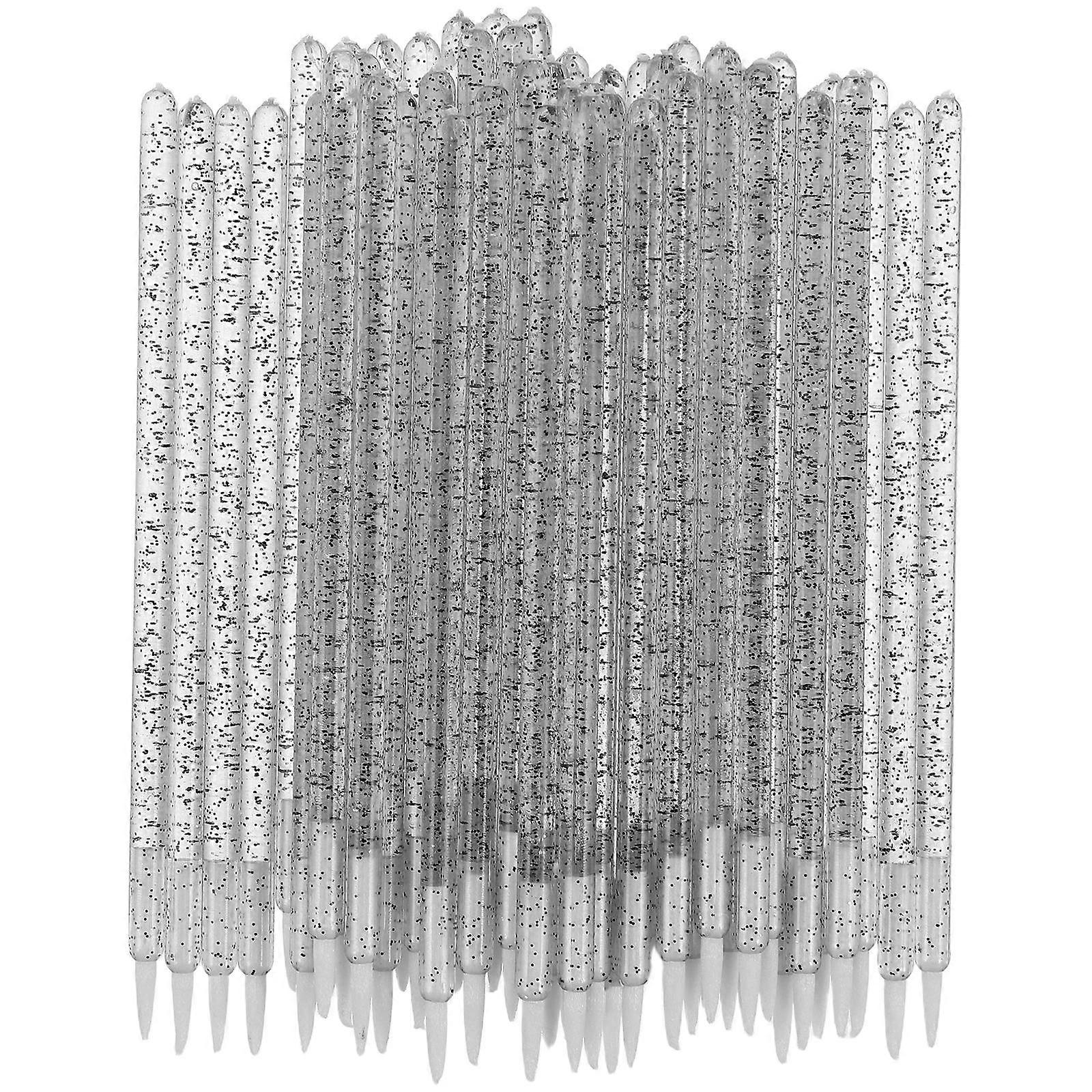 Disposable Fine Point Nylon Eyeliner Brush with Ergonomic Handle, Lightweight Portable Makeup Applicator for Precise Eye Shadow, Lip Liners and