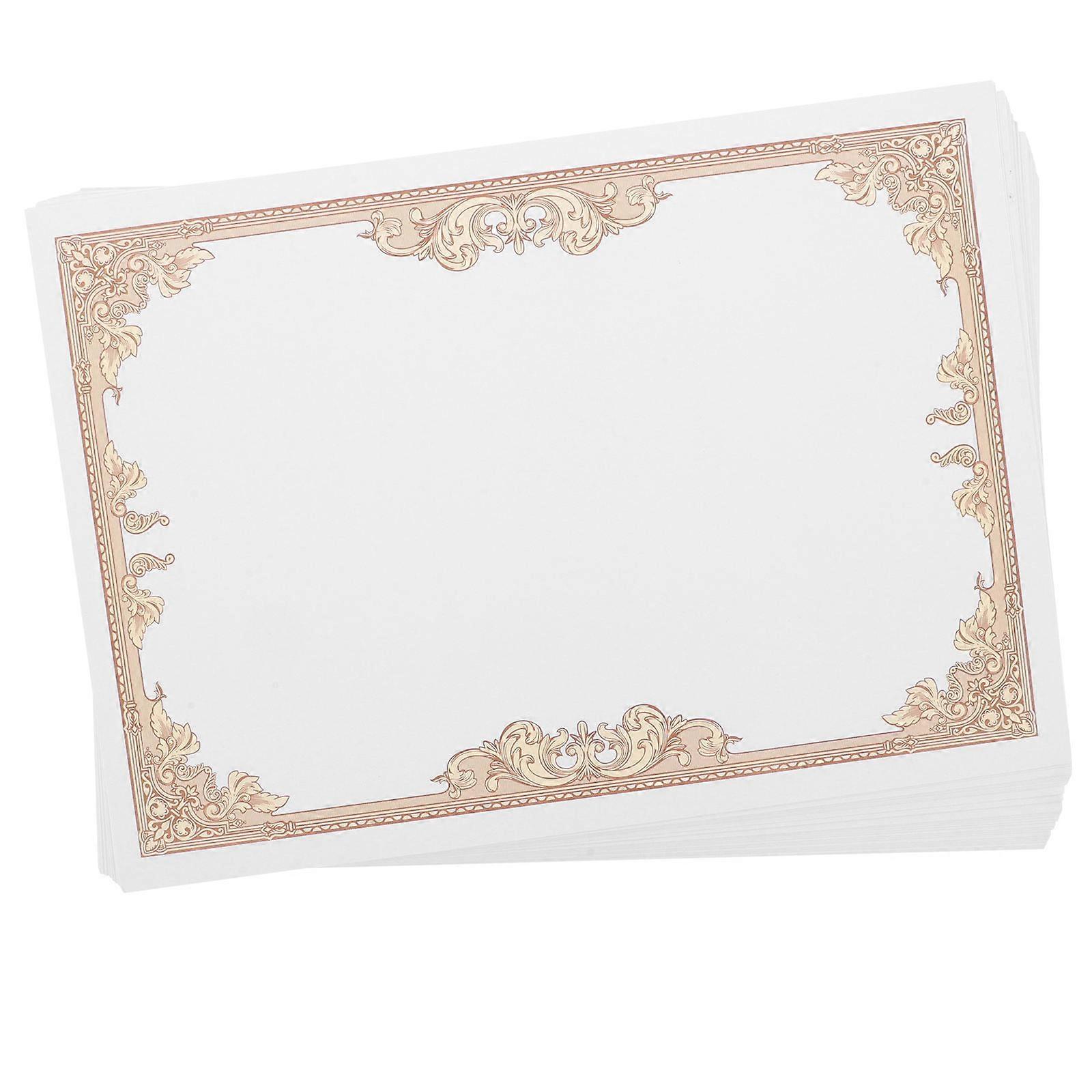 30Pack Blank Certificate Paper for Award Ceremony Elegant Appearance with Smooth Writing Experience