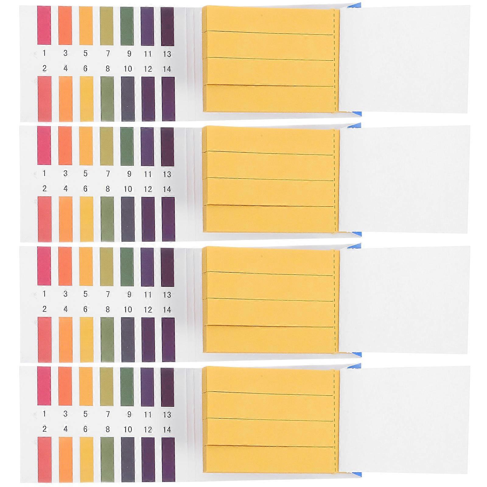 Ph Test Strips Universal Highly Accurate for Water Soil Cosmetics Aquarium Testing 4Pcs