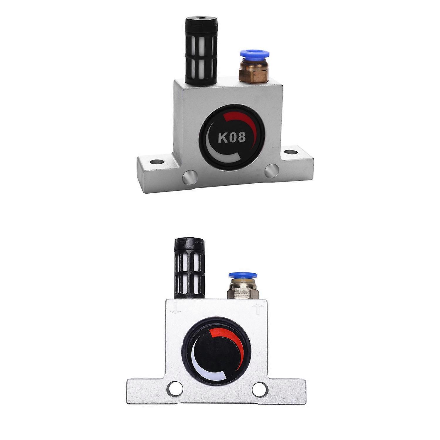 2PCS 1/4 Pneumatic Turbine Vibrators Silent Industrial Vibrator for Hopper Industrial Pneumatic Vibr
