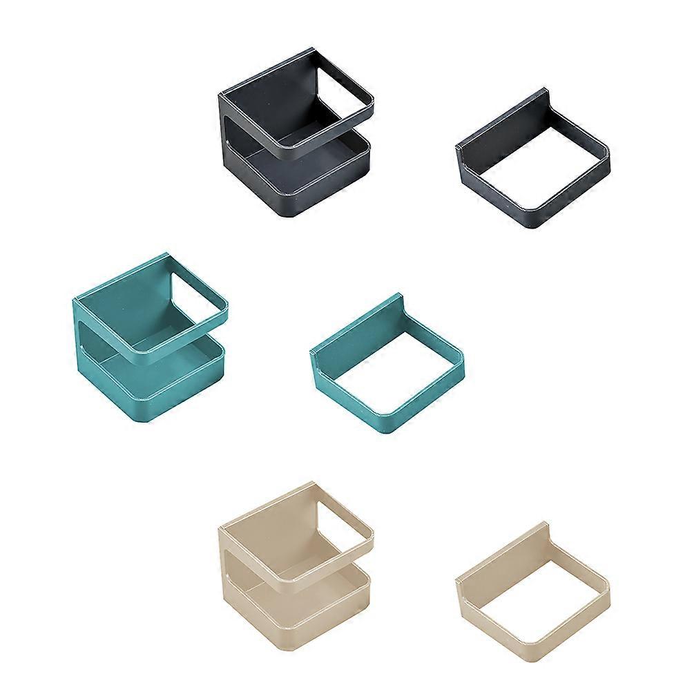 Umbrella Shelf Holder Wall Mounted MultiPurpose Storage Blue 71x65x62cm 3Sets