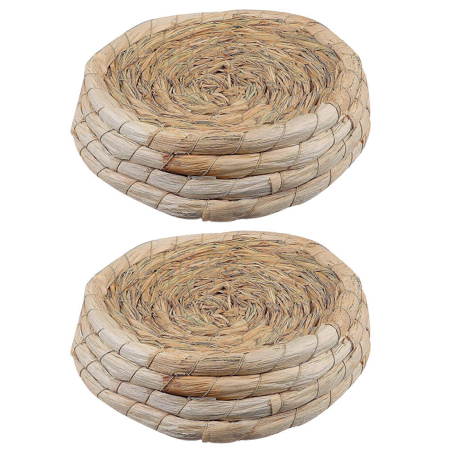2PCS Handwoven Pigeon Bird Nest Premium Bird Nest Creative Pigeon Nest
