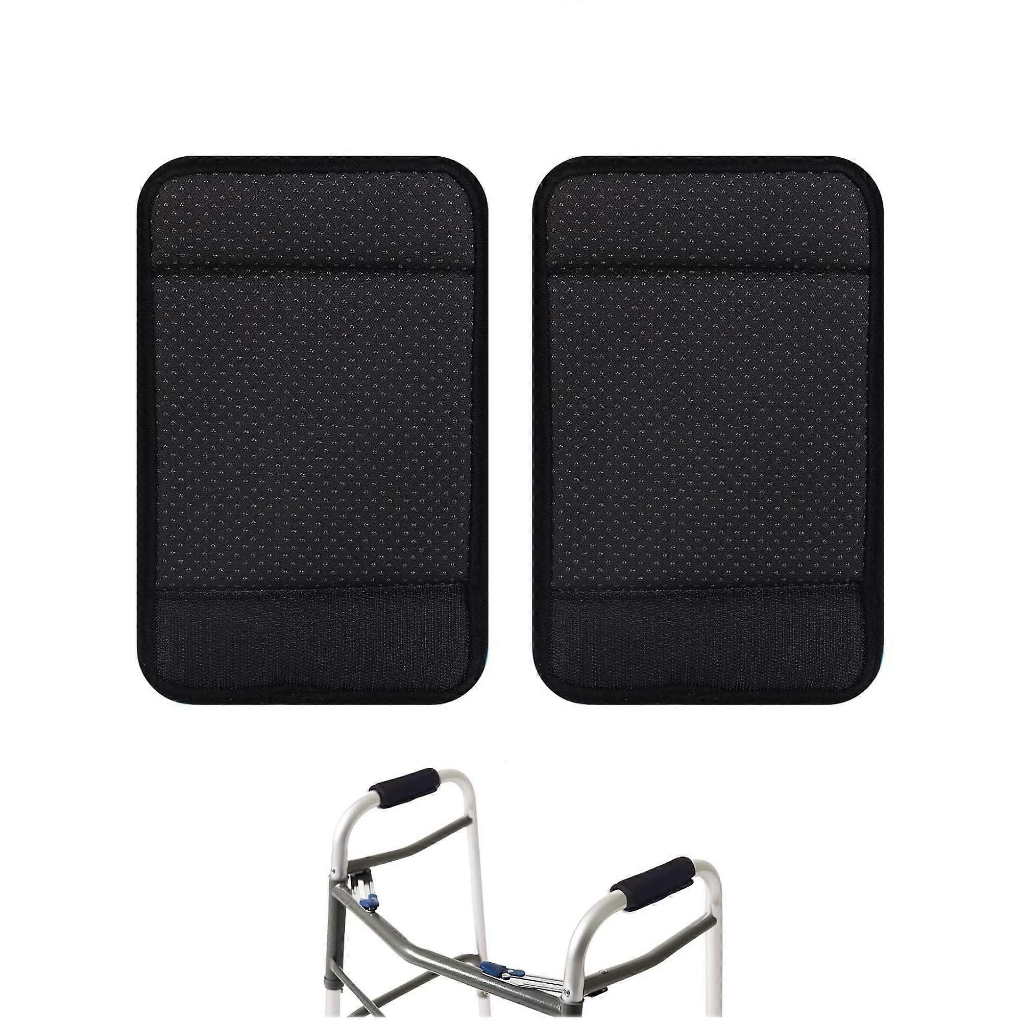 Walker Handgrip Padded Crutch Grip Cover for Harmony Crutches (Black)