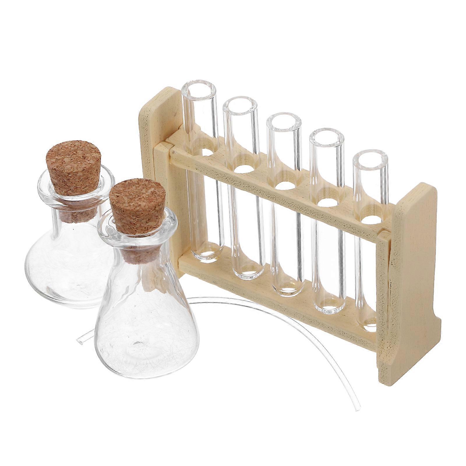 1 Set Experiment Toy Science Test Tube Rack for Mini House Simulation Laboratory