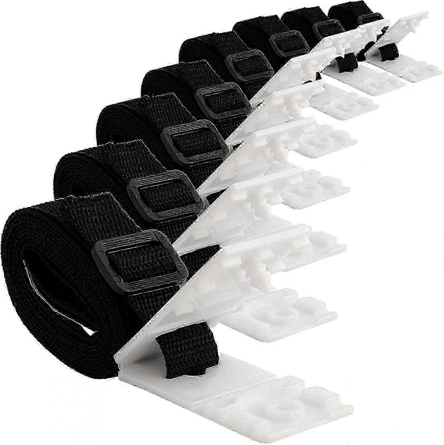 Set of 8 universal fixing straps for swimming pool cover