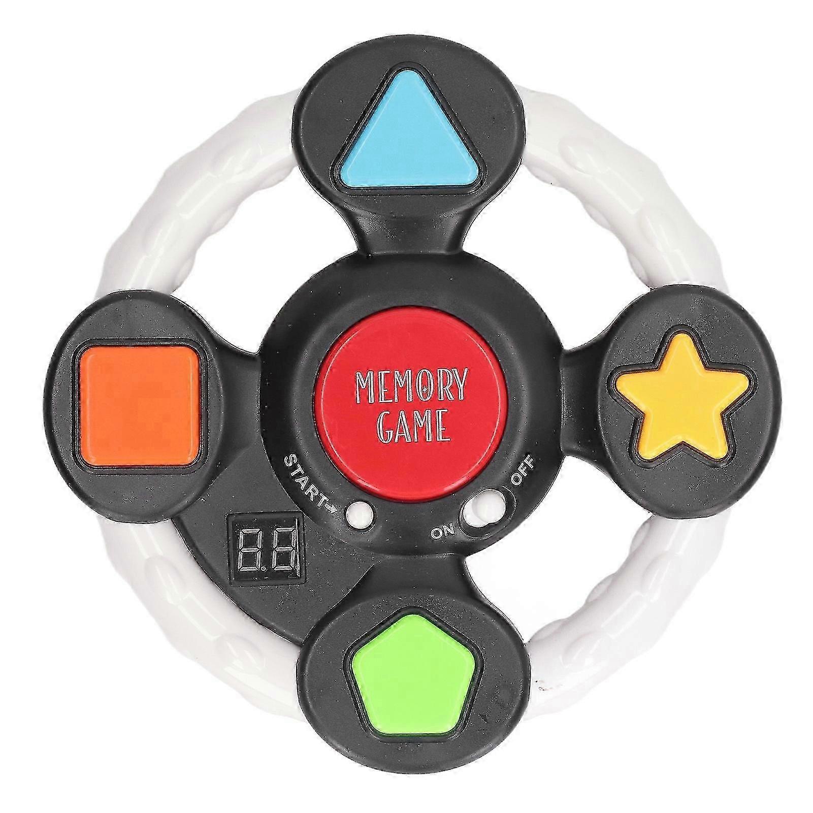 Memory Run Game with Lights, Electronic Competitive Challenge Brain Teaser Handheld Game for Improving Memory