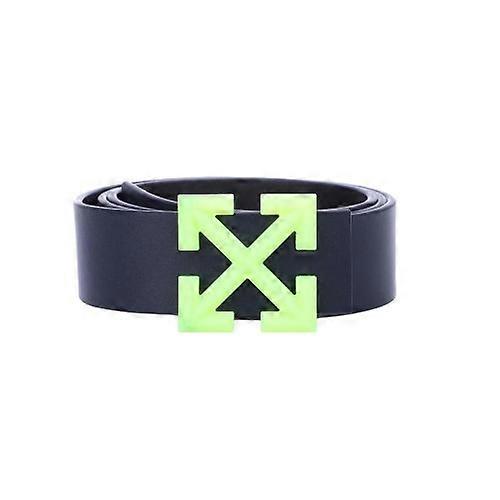 Off White Mens Rev Fluo Arrow Leather Belt