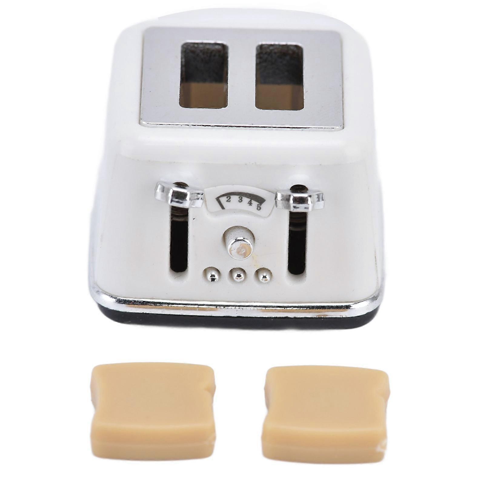 Mini Bread Maker 1:12 Miniature Scene Vivid Delicate Bread Machine Model for Above 3 Years Old