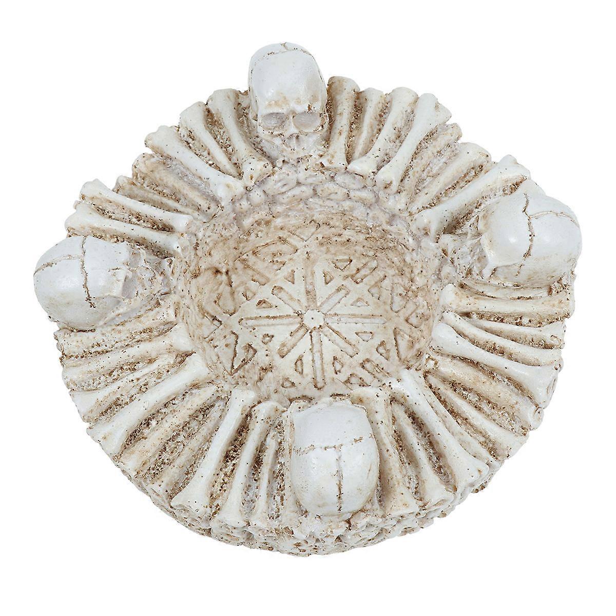 Elegant Resin Skull Ashtray Perfect for Office Environments