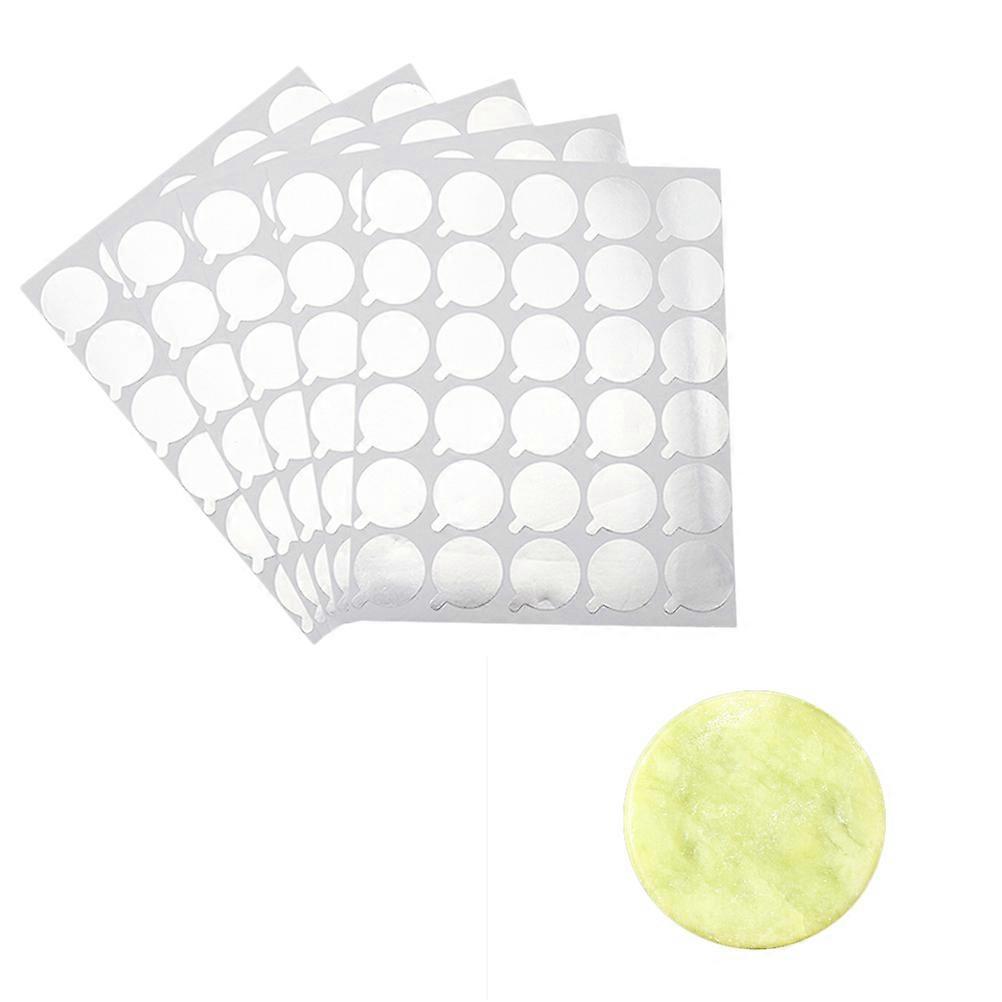 Extension Eyelash Glue Gasket for Makeup Use with 10 Sheets and Jade Stone Holder