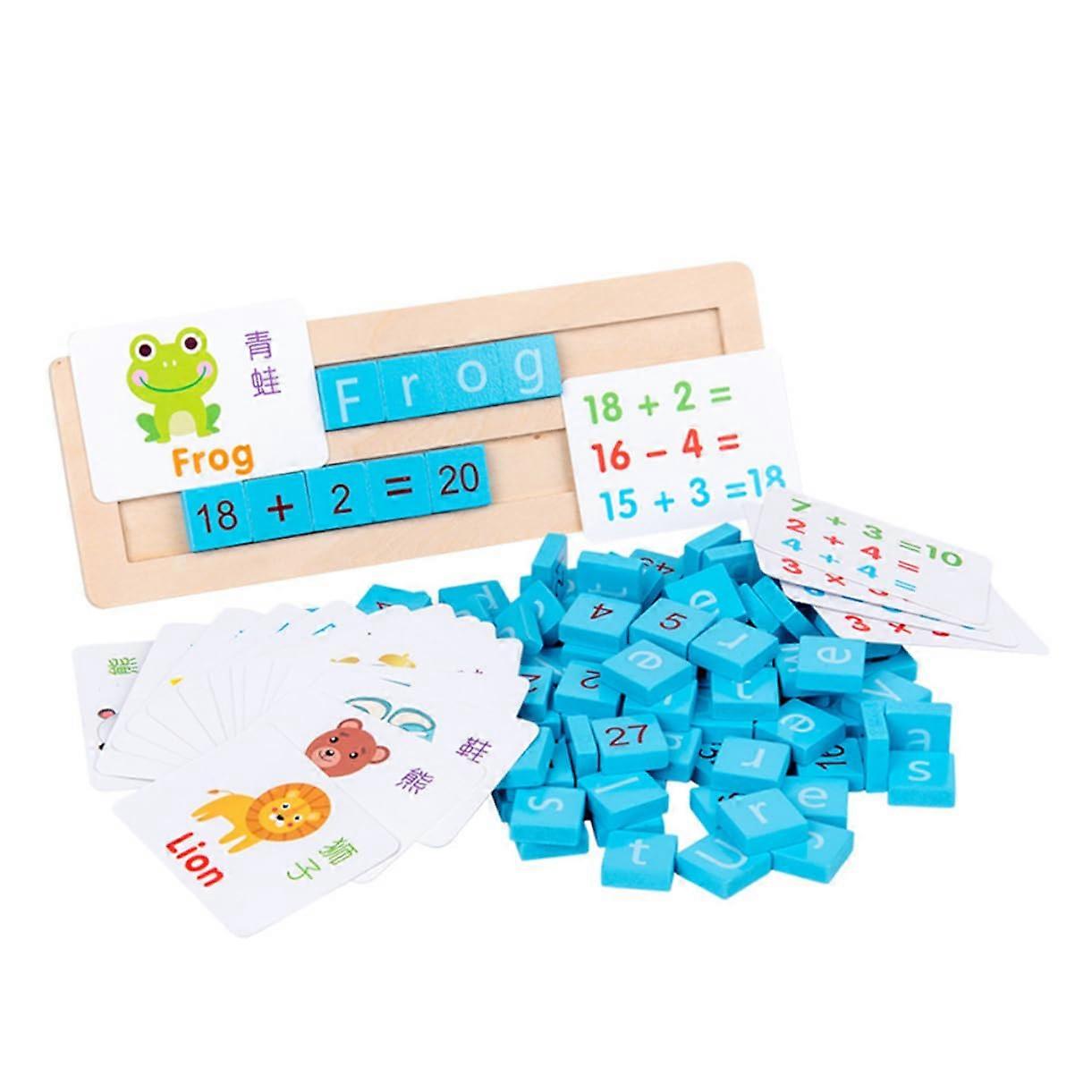 1 Set Digital Computing Blocks for Educational Toys with Alphabet and Creative Toy Set for Mathematics Language Development for YearOlds