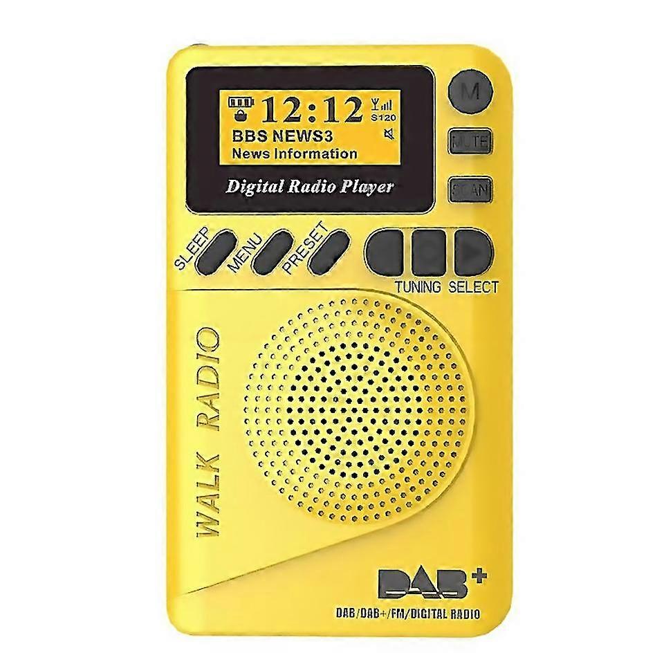 Pocket Mini Dab Digital Radio Fm Digital Demodulator Portable Mp3 Player With Lcd Display