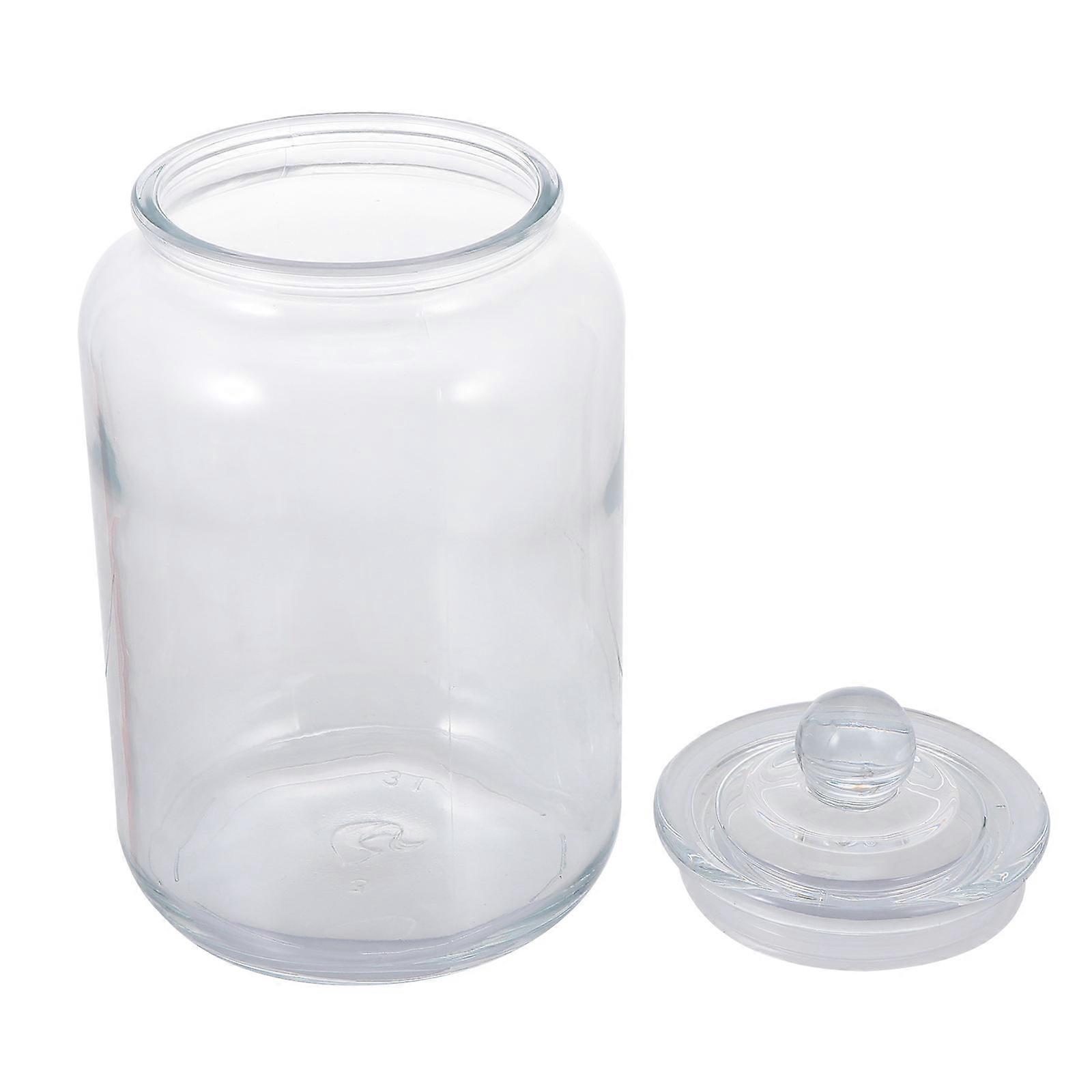 Transparent Glass Storage Jar Designed For Kitchen Organization And Household Purposes With Moisture Protection 26.5X15X11.5cm 1Set