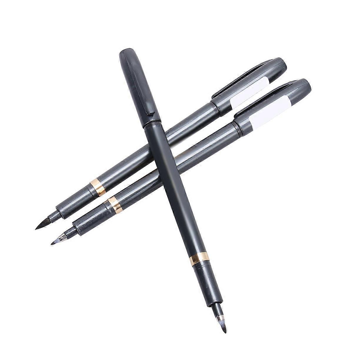 Çeşitli Boyut Kaligrafi Fırça Kalemi Çocuklar Ve Yetişkinler İçin Siyah Renk 3 Adet Paket Çince Yazma İçin İdeal