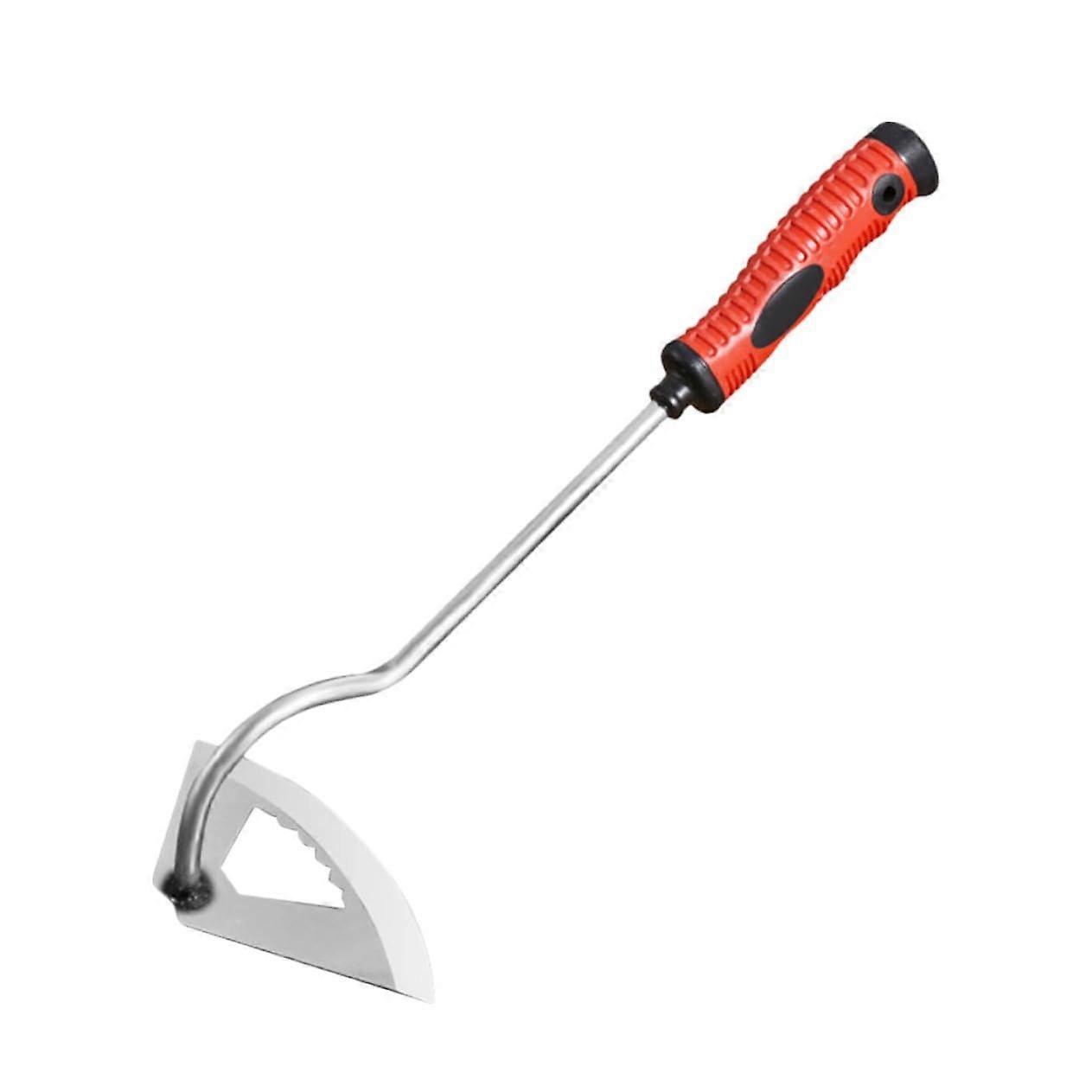 Hollow hoe hand tool for gardening, sturdy for weeding and planting vegetables, ideal for transplanting
