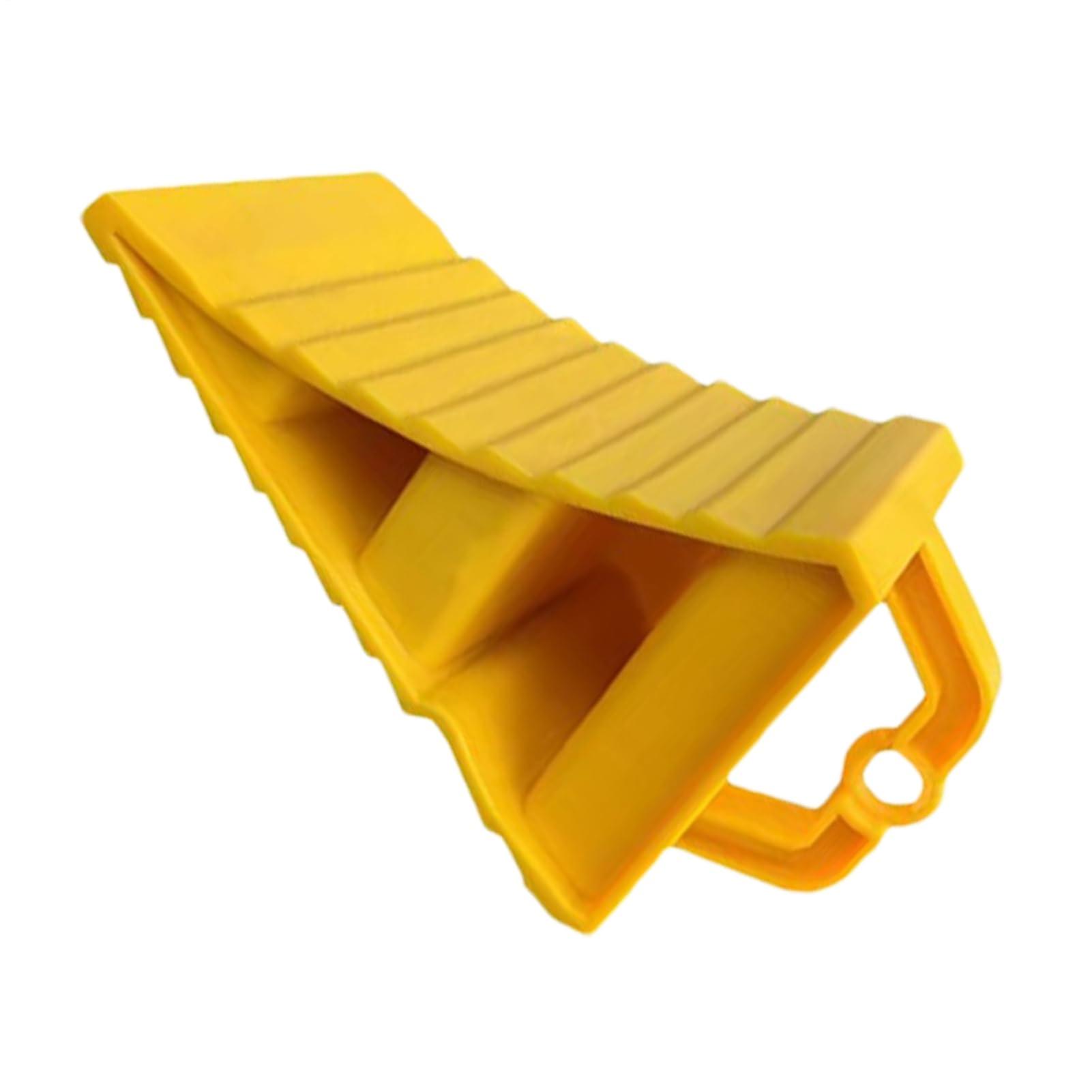 RV Wheel Stabiliser Non-Slip Tyre Stopper Blocks For Trailers, High-Performance Portable Yellow Tyre Blocks For Trucks