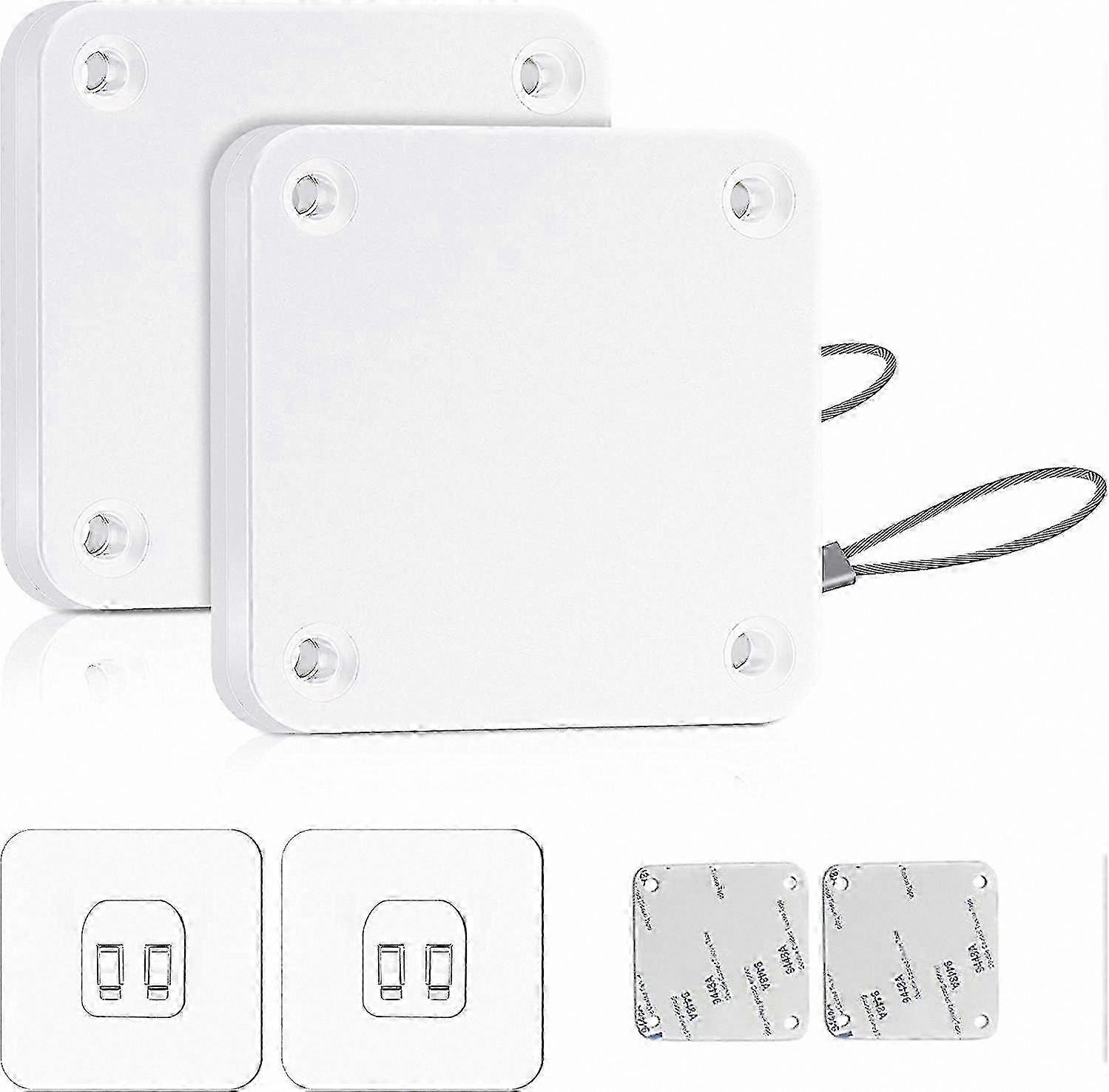 Automatic Door Closer with Sensor, No Drilling Required, Drawstring Design, Closes Doors Effortlessly (White, 800g)