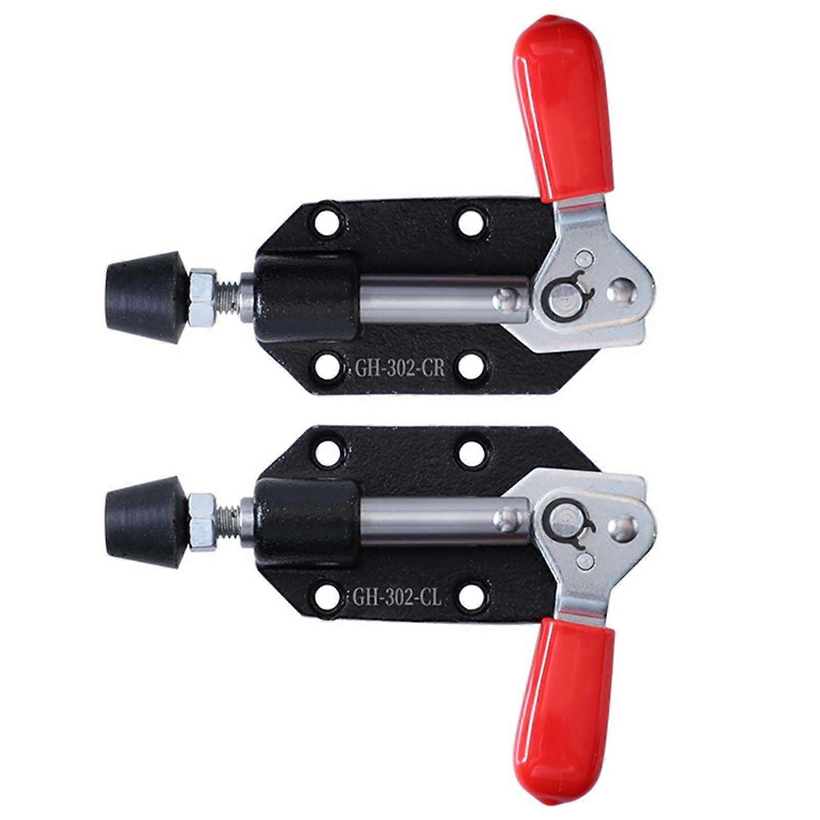 Push Pull Toggle Clamps 2-Piece Set, Quick Release Hand Tool for Woodworking, Heavy Duty, Adjustable, Durable Design