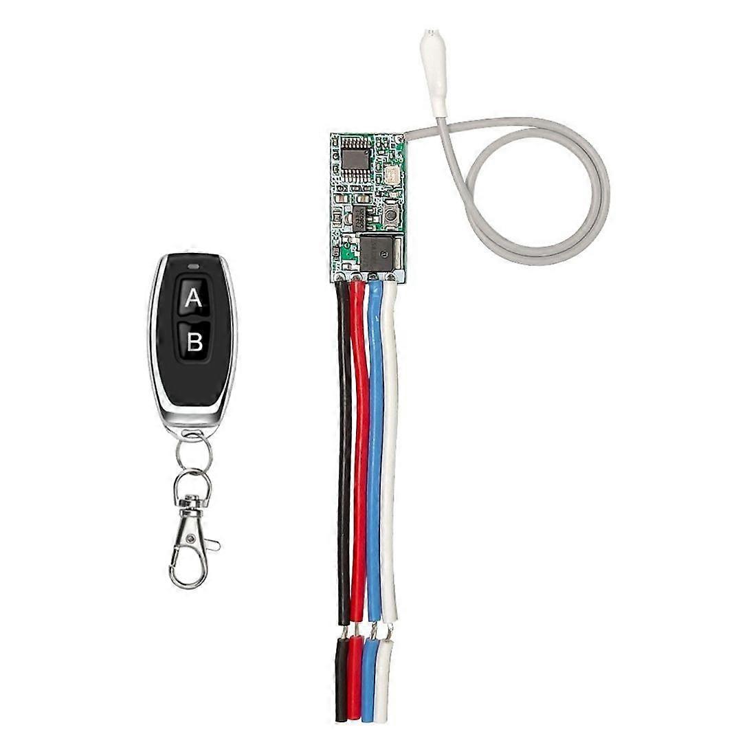 433Mhz DC 3.6-24V 1CH Relay Wireless Remote Control Switch Mini Module with Transmitter for LED Lamp Light DIY,Type B