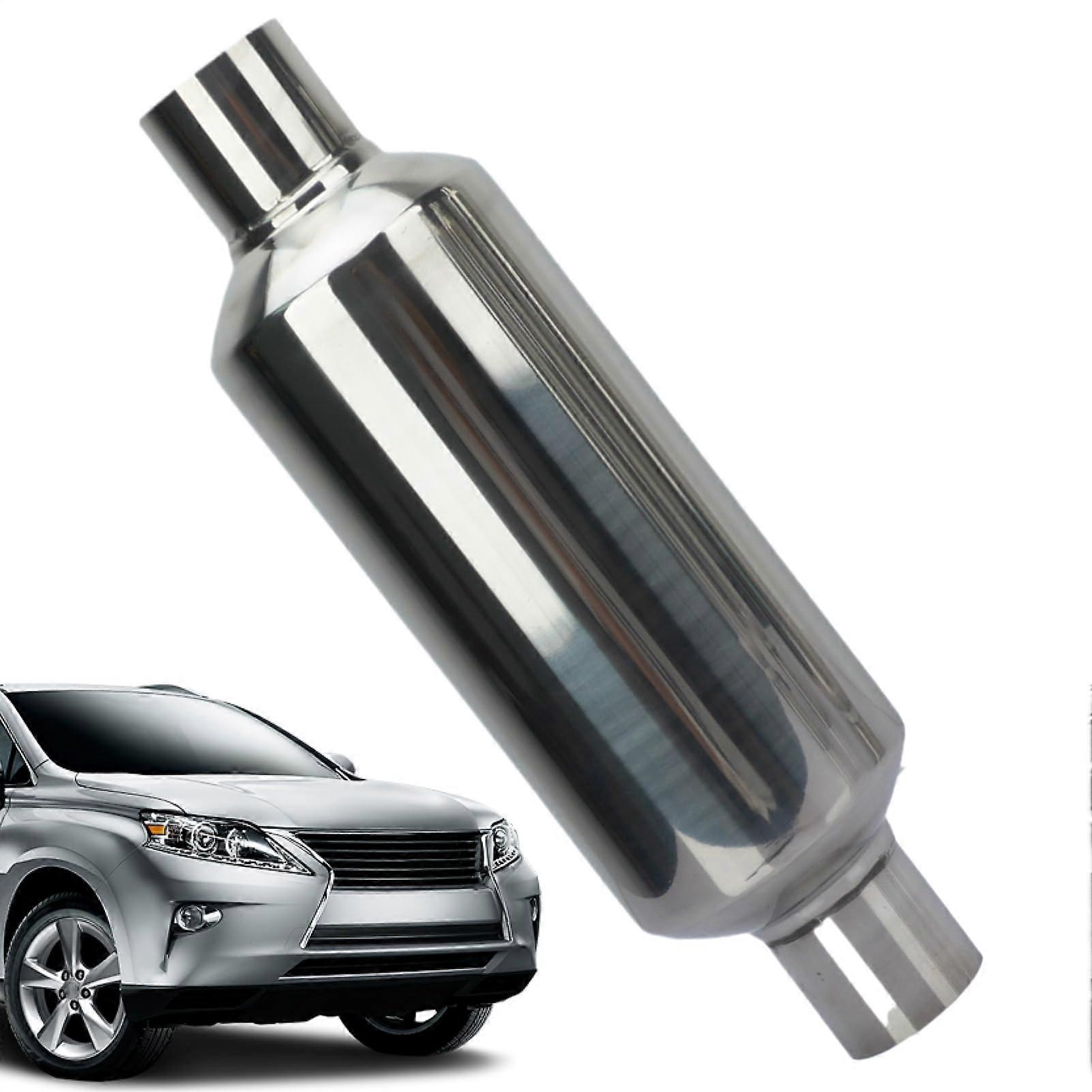 Car Muffler Exhaust Silencer Pipe 98.43 Inch 51MM Diameter Performance Upgrade for Trucks Noise Reduction Harsh Weather Resistance