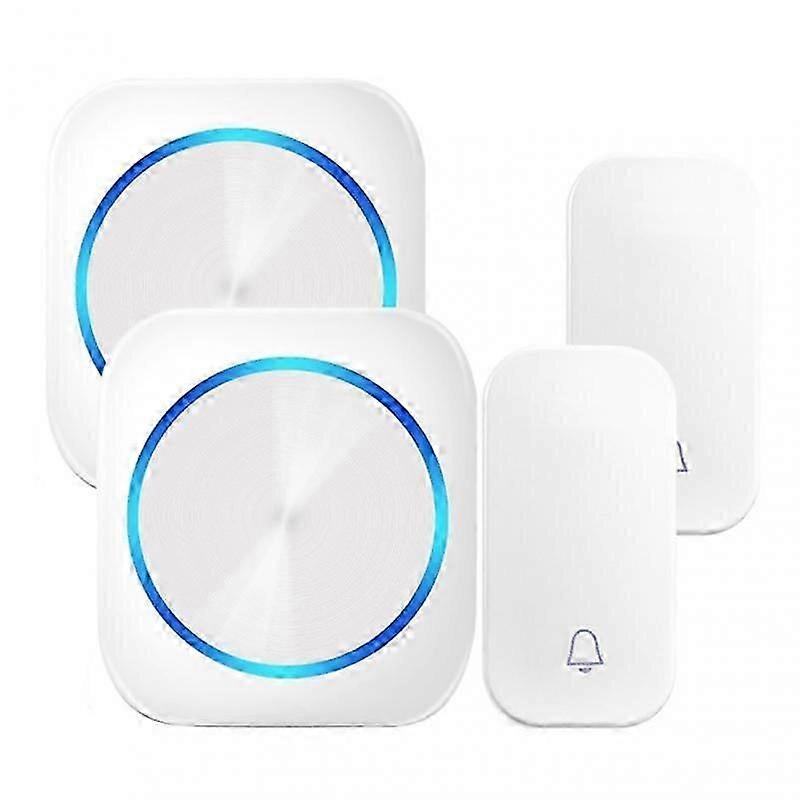 Wireless Remote Doorbell Waterproof Welcome Door Bell No Battery Eu Plug Memory Function