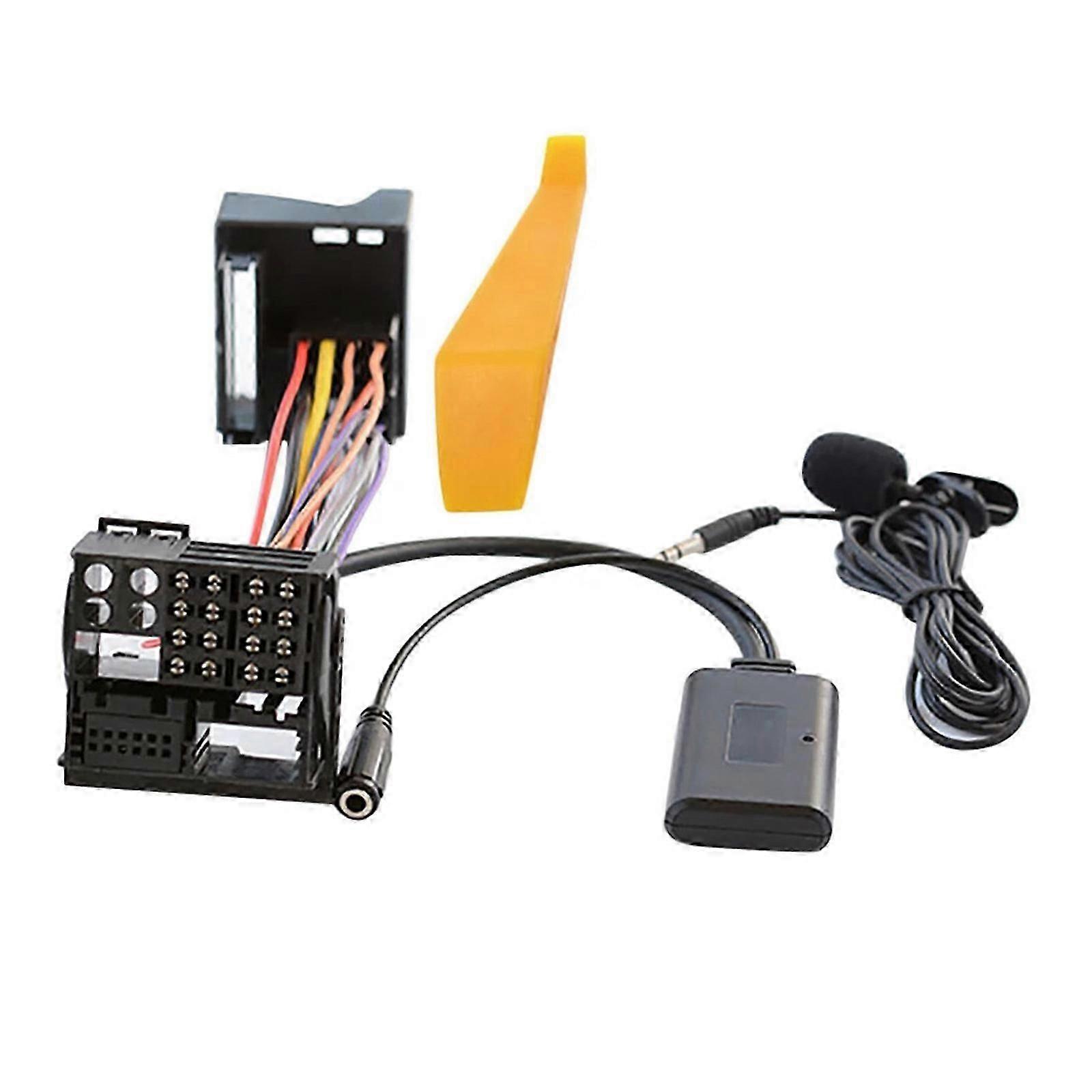 Headunit Install Full Harness Plug Cable Wireless Microphone Adapter for CD30