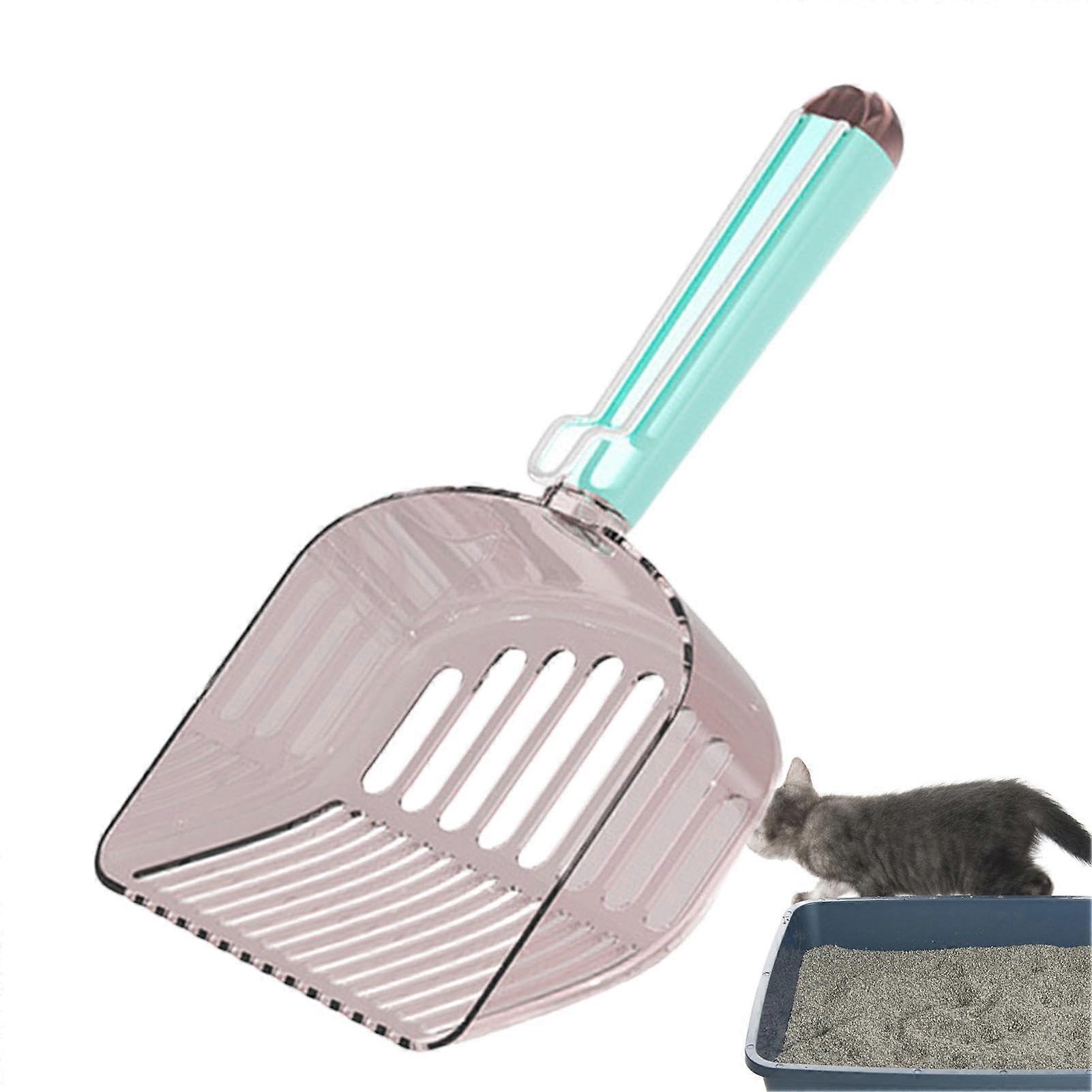 Cat Litter Scoop Portable Scoop with Sealing Clip Poop Scoop for Cats and Dogs in Orange, White, Blue